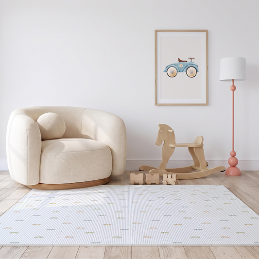 Tapetinho Carros Vintage - Tapete Infantil de EVA Premium