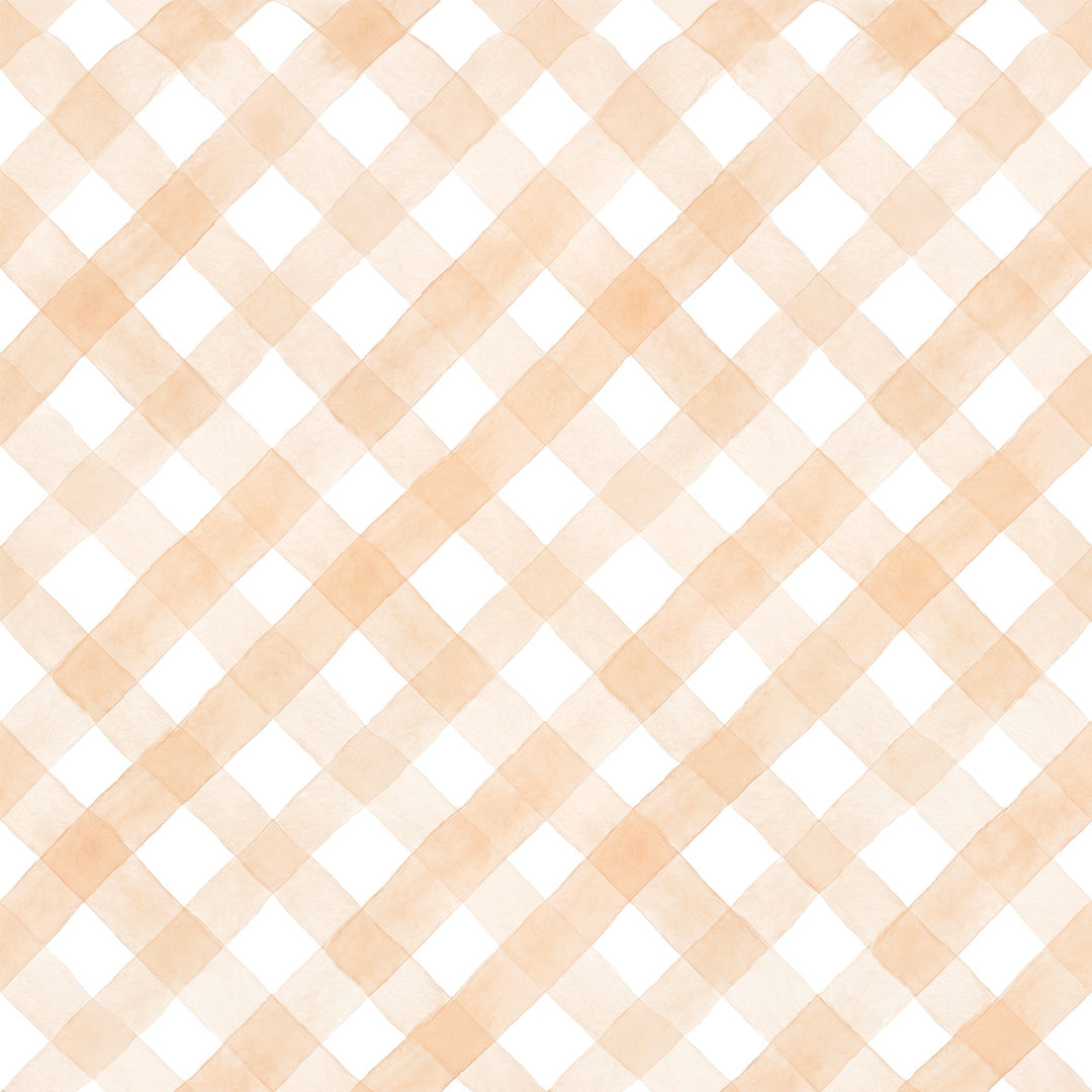 Tapetinho de EVA Diagonal Vichy Laranja Tini Tiny — tapete infantil premium feito no Brasil