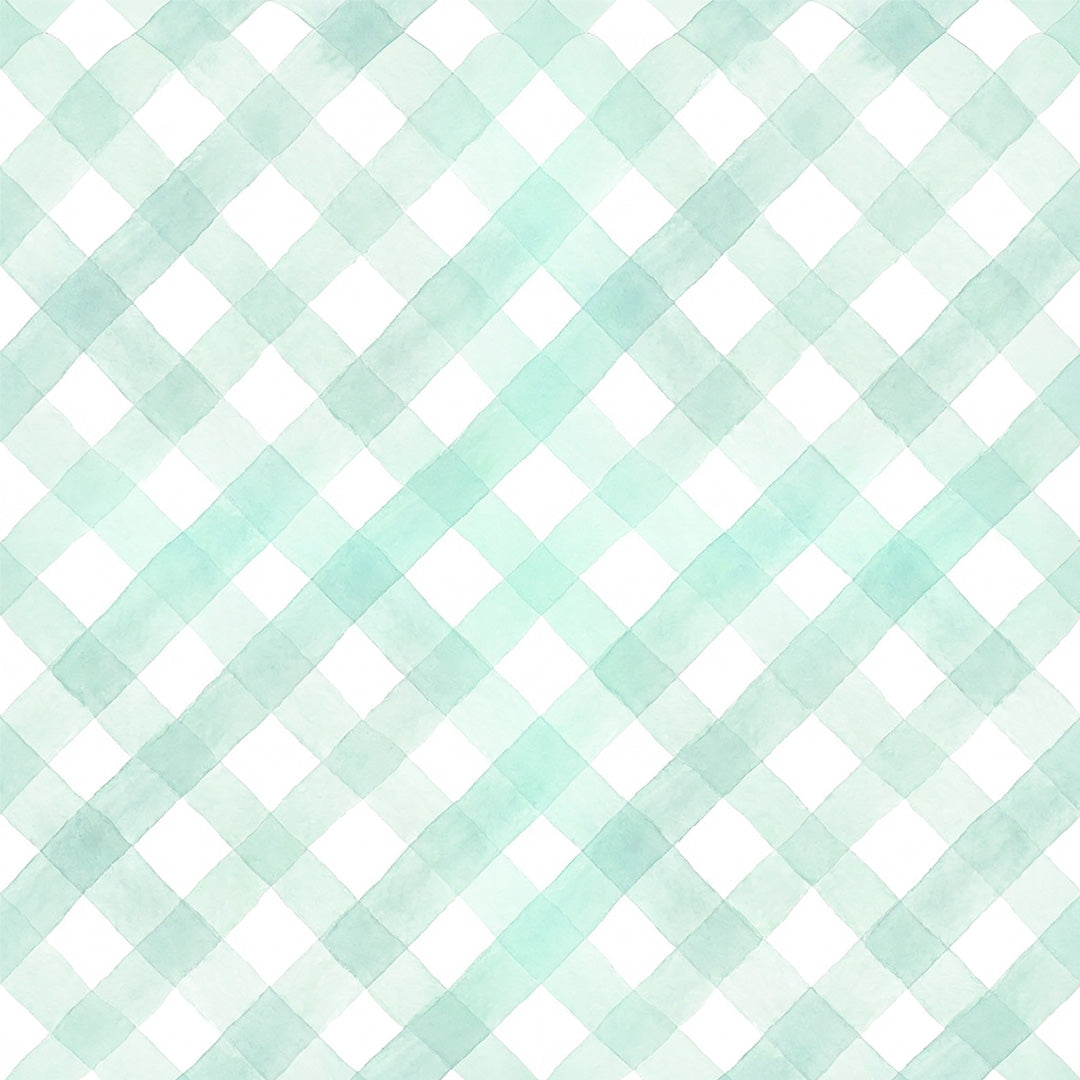 Tapetinho de EVA Diagonal Vichy Azul Tini Tiny — tapete infantil premium feito no Brasil