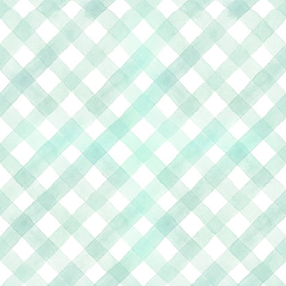 Tapetinho de EVA Diagonal Vichy Azul Tini Tiny — tapete infantil premium feito no Brasil