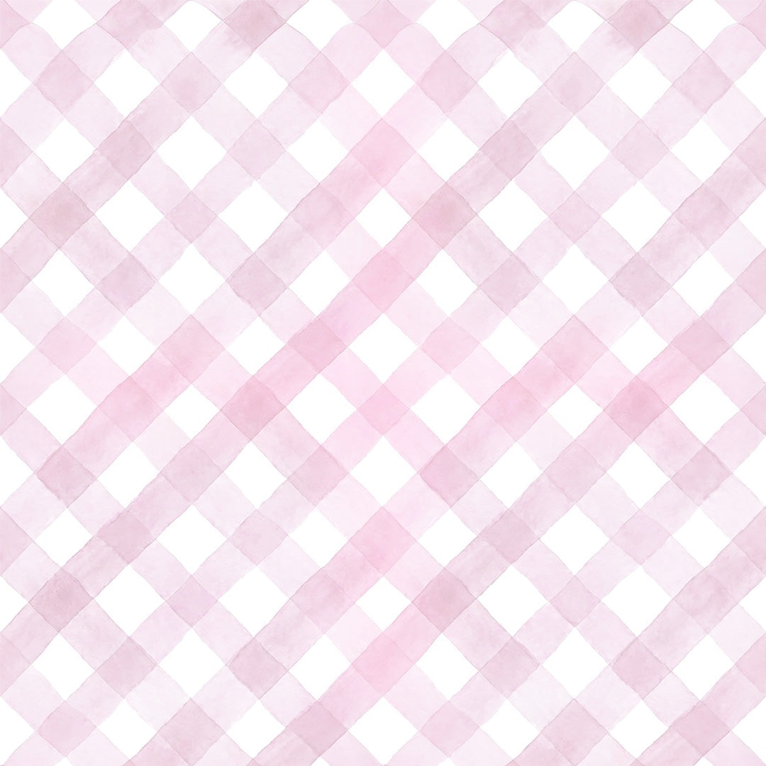 Tapetinho de EVA Diagonal Vichy Rosa Tini Tiny — tapete infantil premium feito no Brasil
