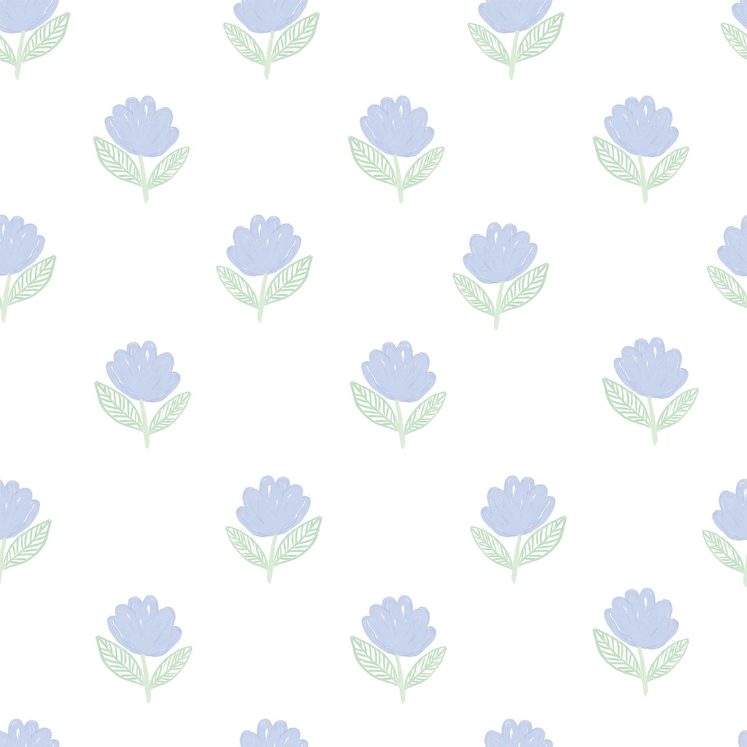 Tapetinho de EVA Flora Azul Tini Tiny — tapete infantil premium feito no Brasil