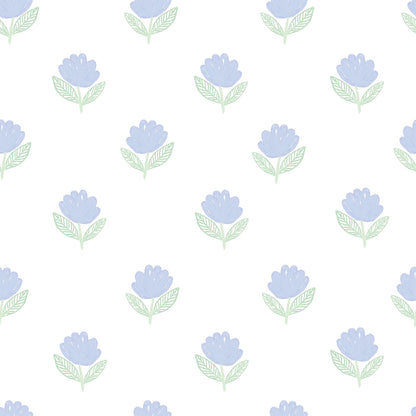 Tapetinho de EVA Flora Azul Tini Tiny — tapete infantil premium feito no Brasil