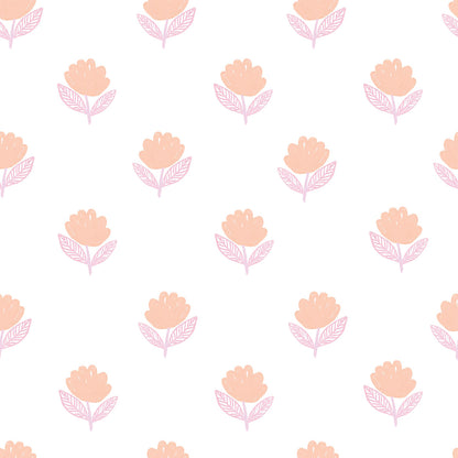 Tapetinho de EVA Flora Laranja Tini Tiny — tapete infantil premium feito no Brasil