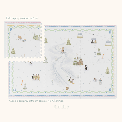 Tapetinho de EVA Snow Animal Tini Tiny — tapete infantil premium feito no Brasil