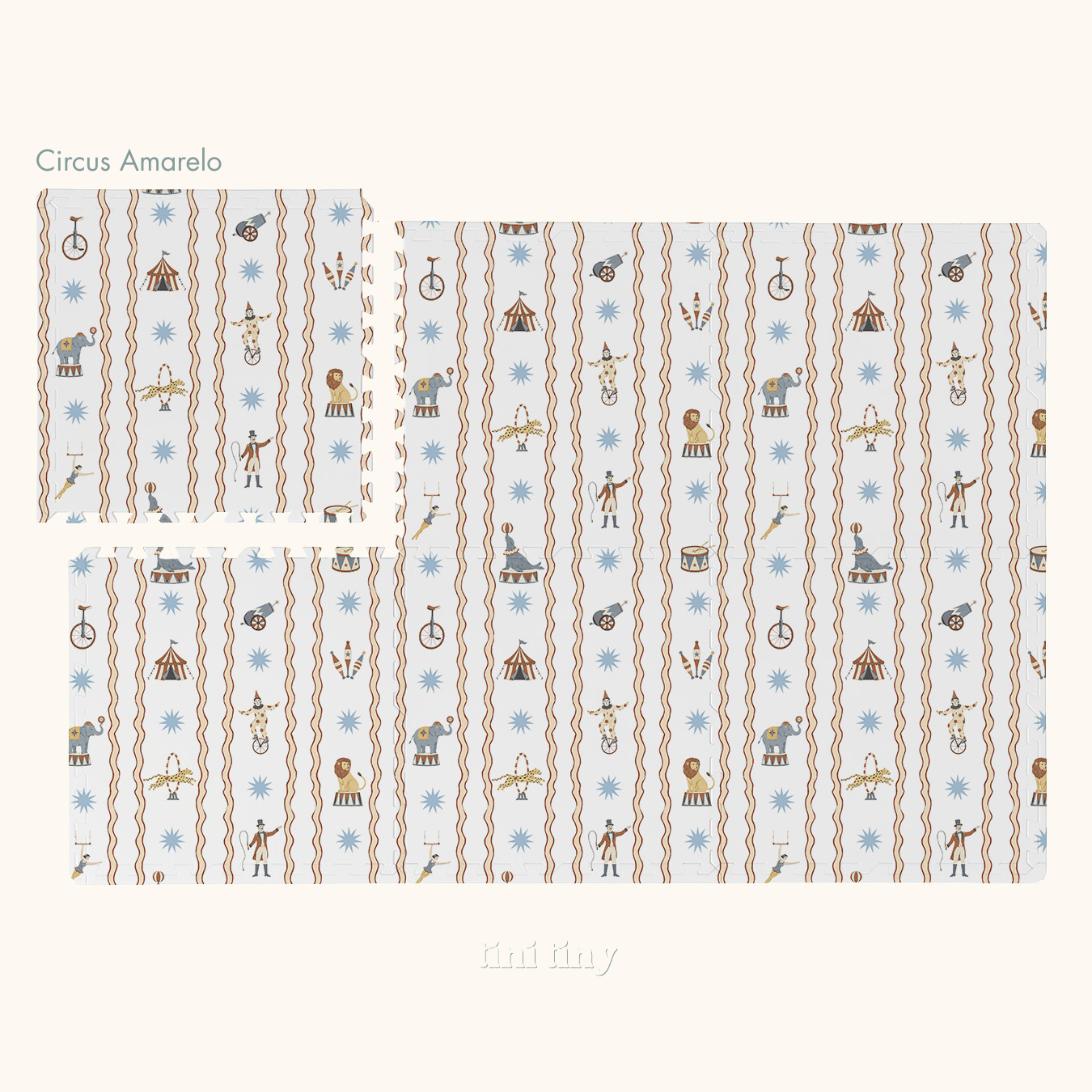 Tapetinho modular Tini Tiny — disponível em 5 tamanhos, montagem flexível