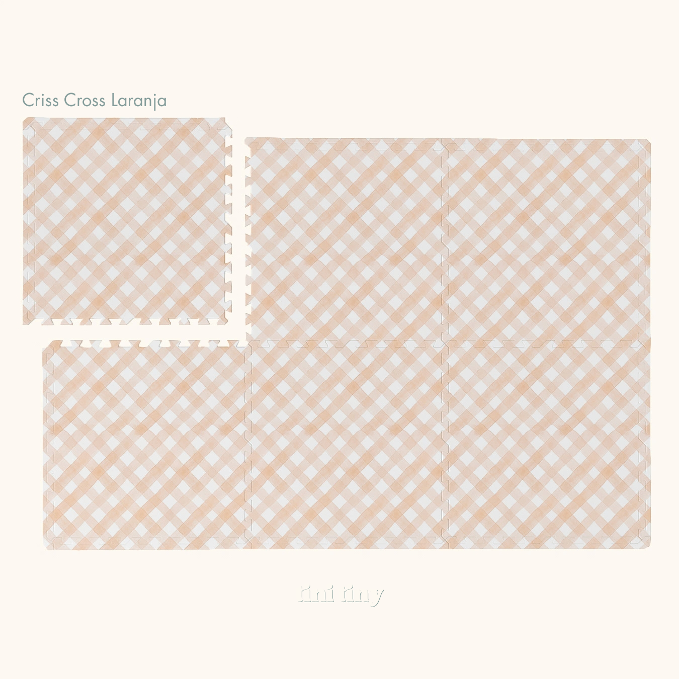 Tapetinho modular Tini Tiny — disponível em 5 tamanhos, montagem flexível