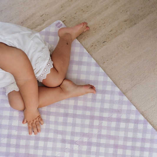 Tapetinho Diagonal Vichy - Tapete Infantil de EVA Premium