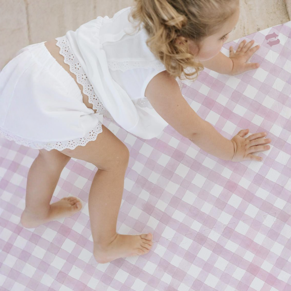 Tapetinho Diagonal Vichy - Tapete Infantil de EVA Premium