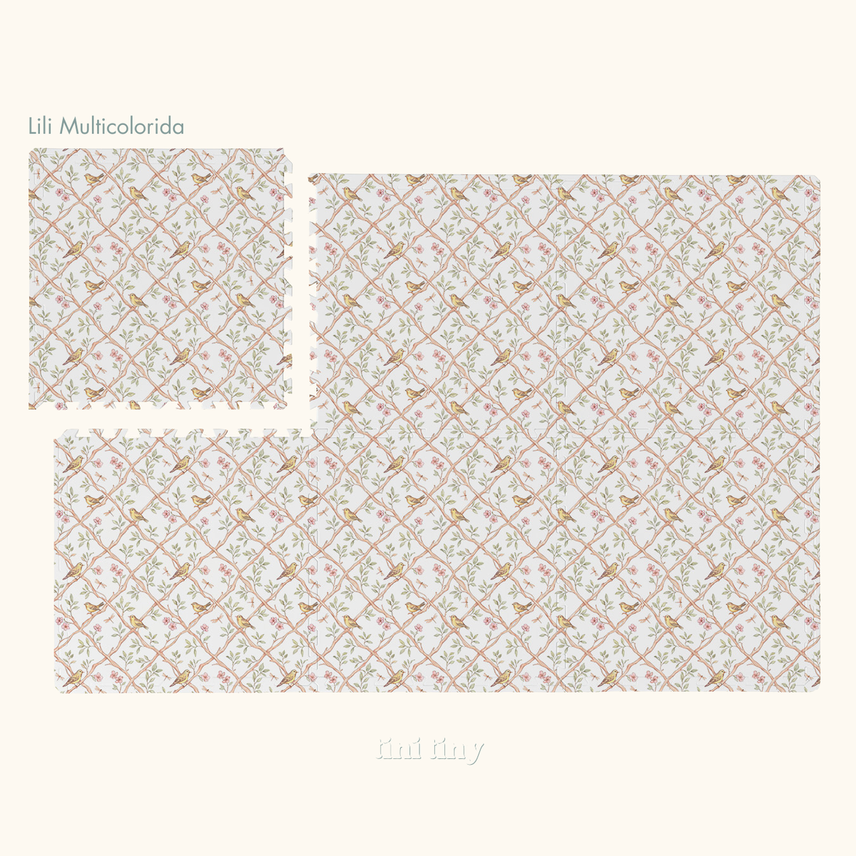 Tapetinho modular Tini Tiny — disponível em 5 tamanhos, montagem flexível