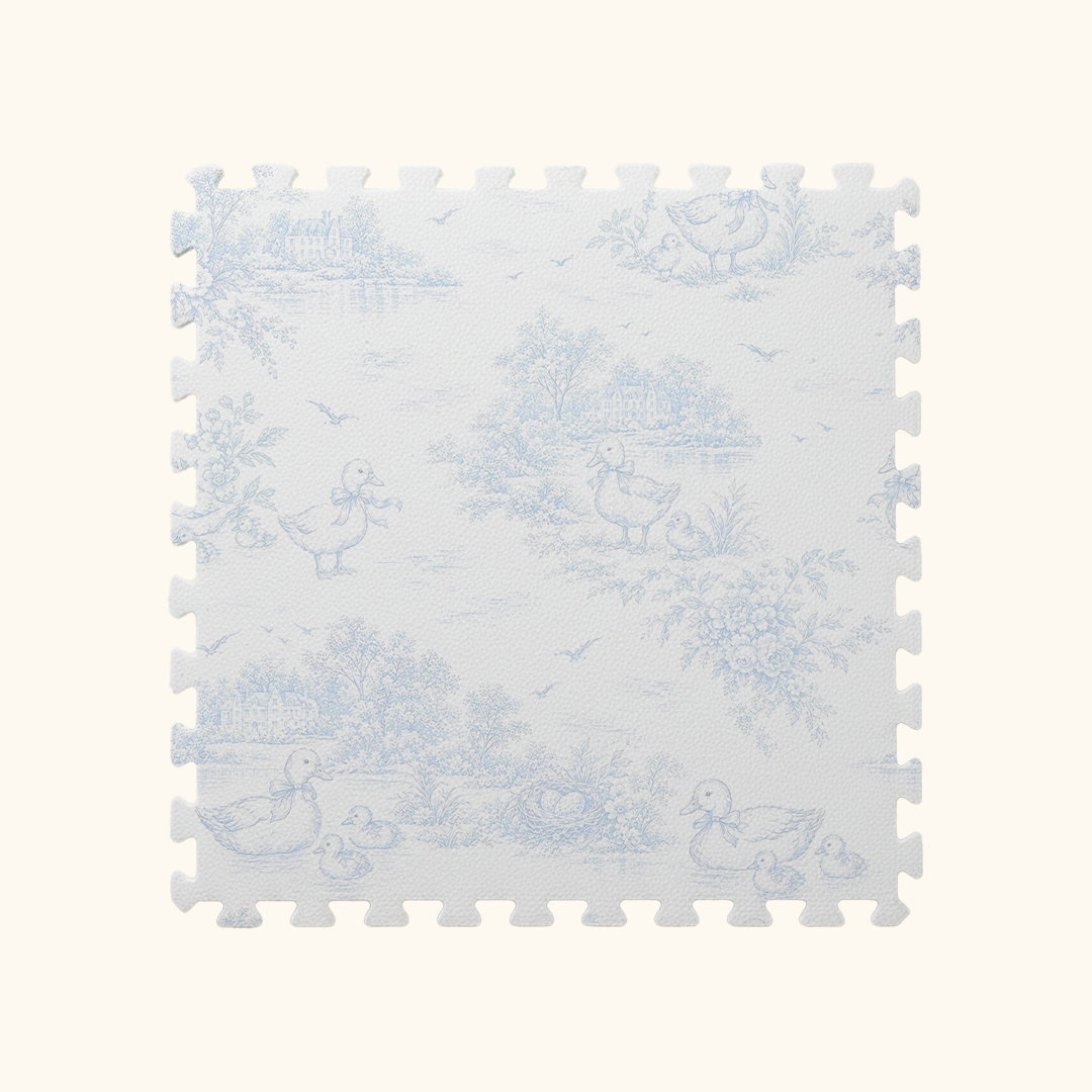 Tapetinho de EVA Julia Azul Tini Tiny — tapete infantil premium feito no Brasil