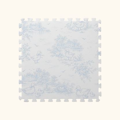 Tapetinho de EVA Julia Azul Tini Tiny — tapete infantil premium feito no Brasil