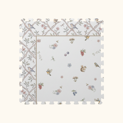 Tapetinho de EVA Pietra com barrado Lili Tini Tiny — tapete infantil premium feito no Brasil