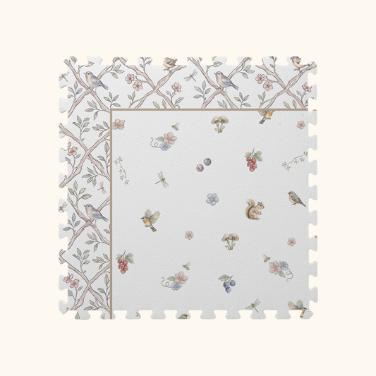 Tapetinho de EVA Pietra com barrado Lili Tini Tiny — tapete infantil premium feito no Brasil