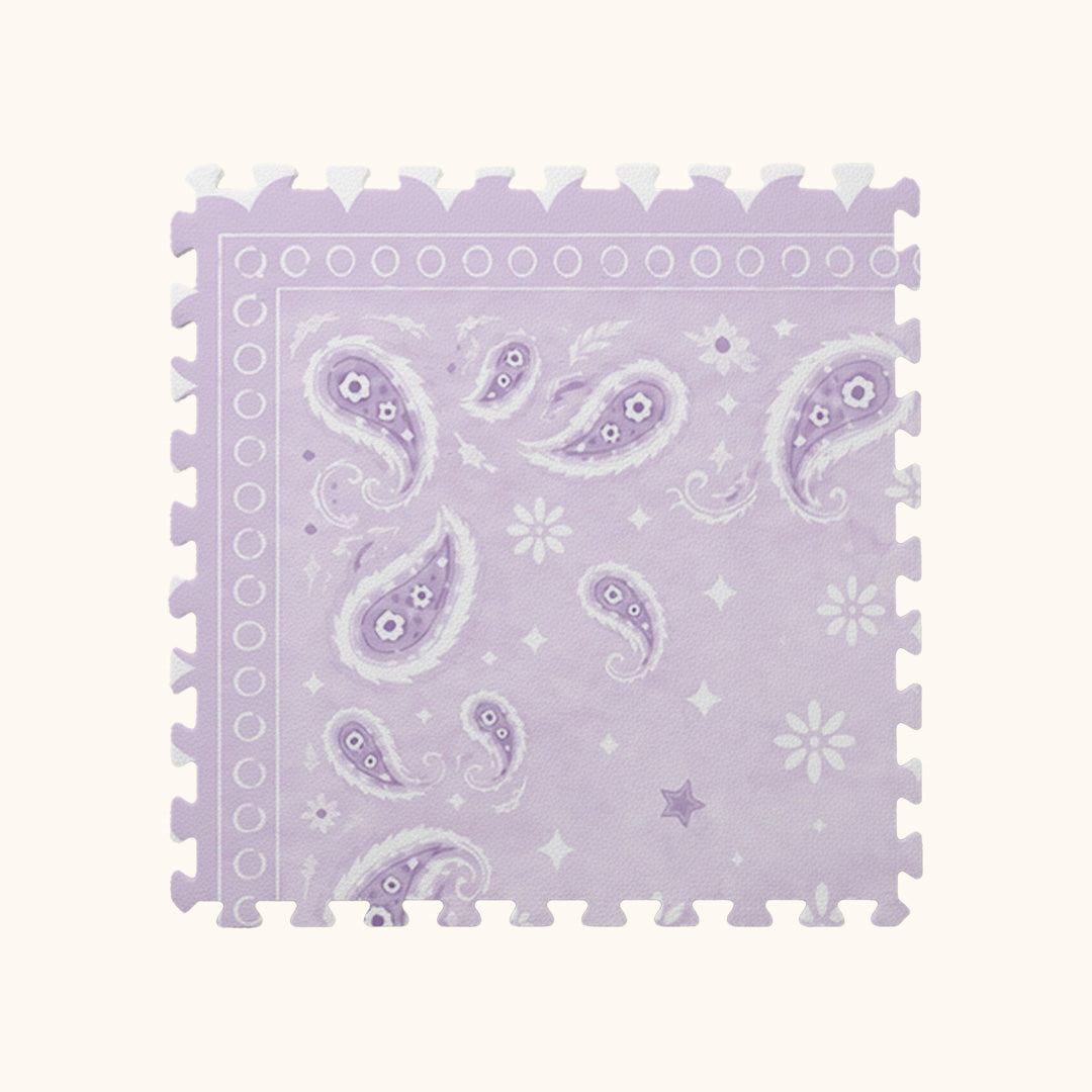 Tapetinho de EVA Bandana Lilás Tini Tiny — tapete infantil premium feito no Brasil