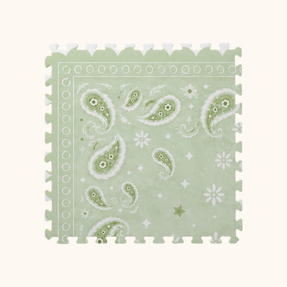 Tapetinho de EVA Bandana Verde Tini Tiny — tapete infantil premium feito no Brasil