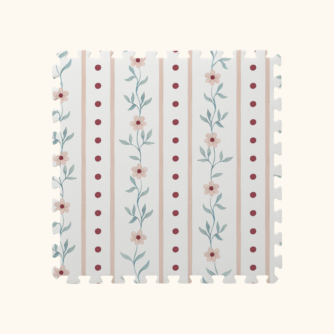 Tapetinho de EVA Blossom Stripes Tini Tiny — tapete infantil premium feito no Brasil
