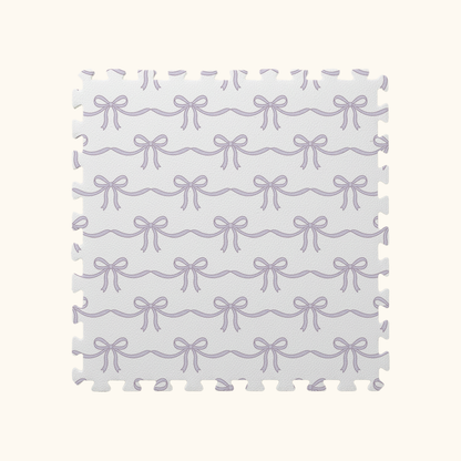 Tapetinho de EVA Tiny Bows Lilás Tini Tiny — tapete infantil premium feito no Brasil