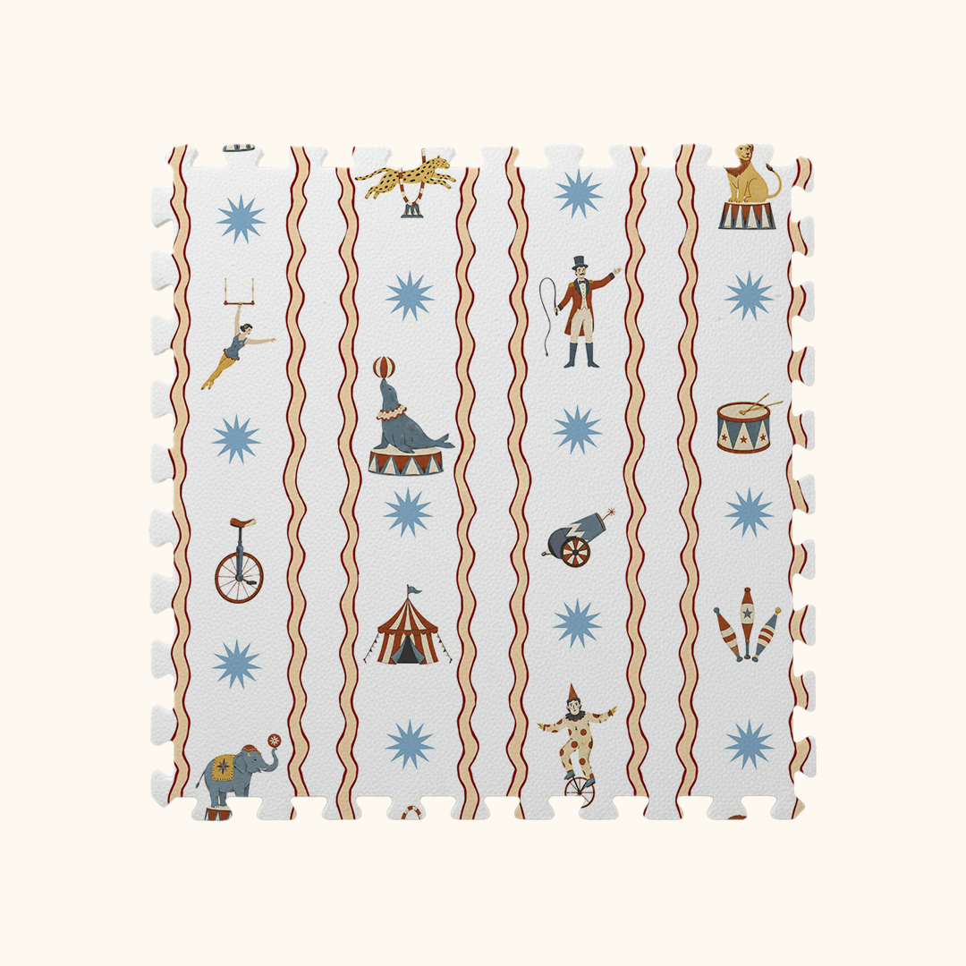 apetinho de EVA Circus Amarelo Tini Tiny — tapete infantil premium feito no Brasil