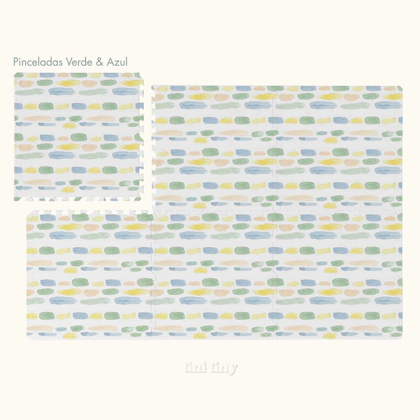 Tapetinho modular Tini Tiny — disponível em 5 tamanhos, montagem flexível