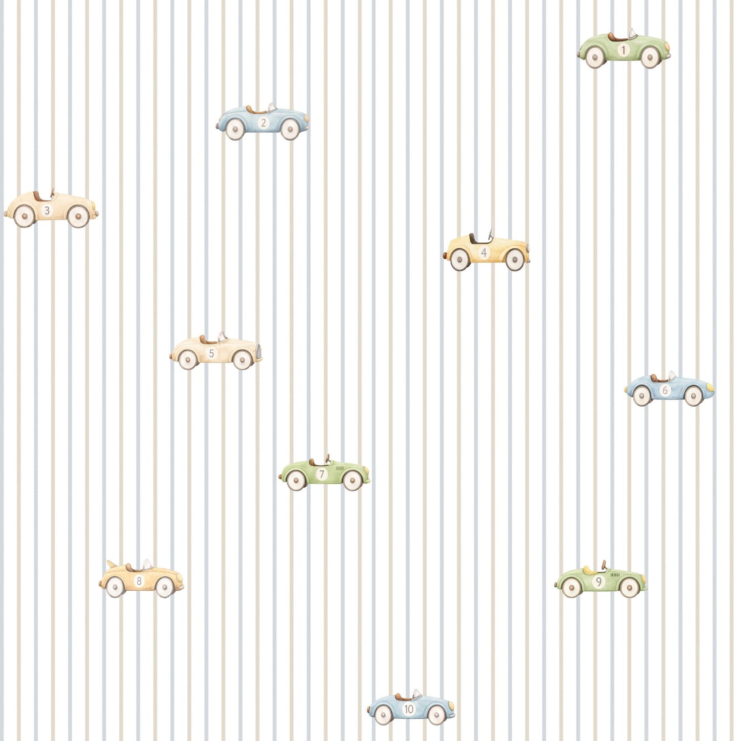 Tapetinho de Carros Vintage Tini Tiny — tapete infantil premium feito no Brasil
