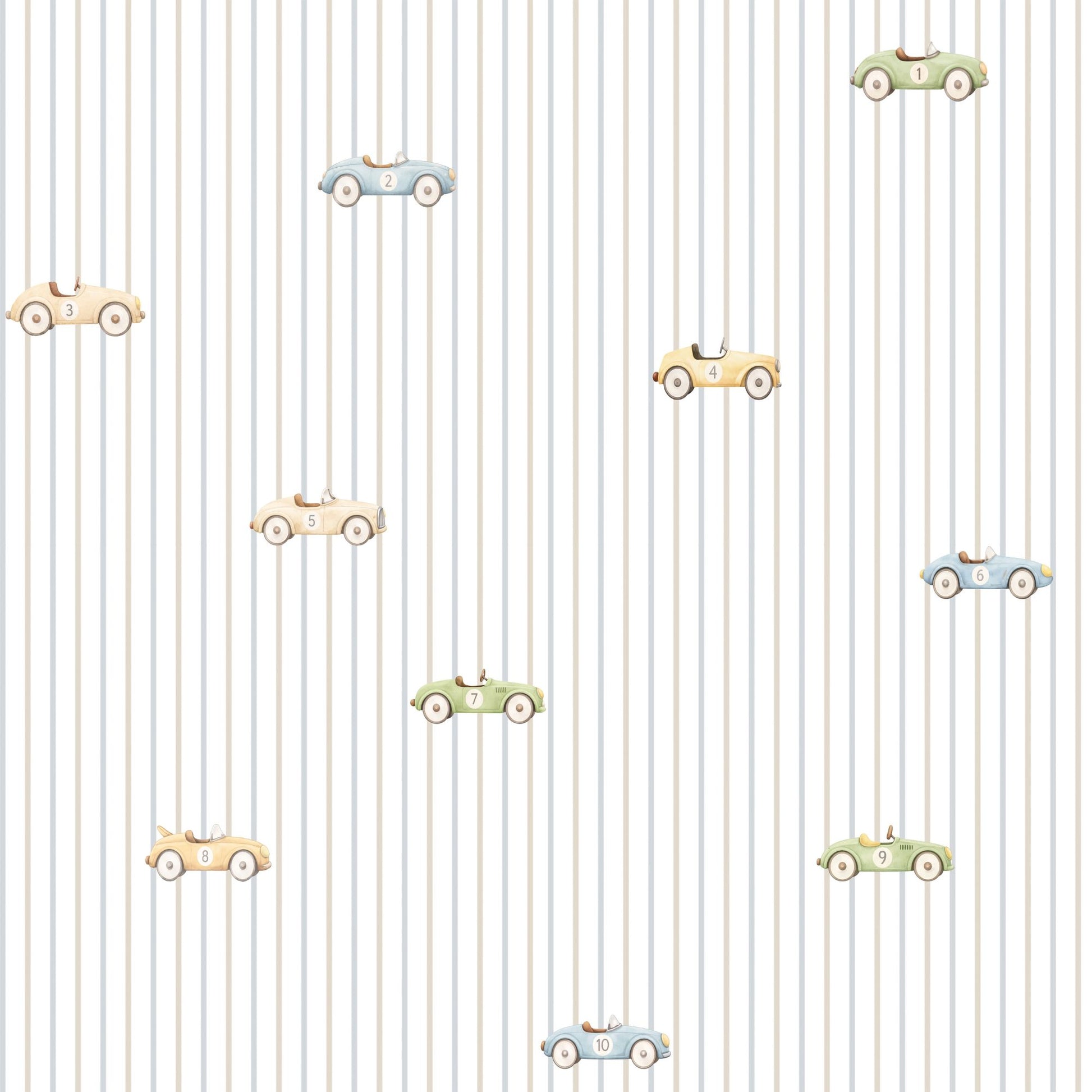 Tapetinho de Carros Vintage Tini Tiny — tapete infantil premium feito no Brasil