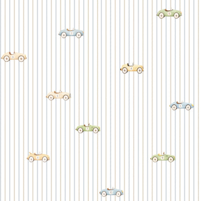Tapetinho de Carros Vintage Tini Tiny — tapete infantil premium feito no Brasil