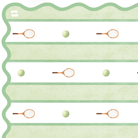 Tapetinho Estampa Tini Tiny - Tennis Vintage