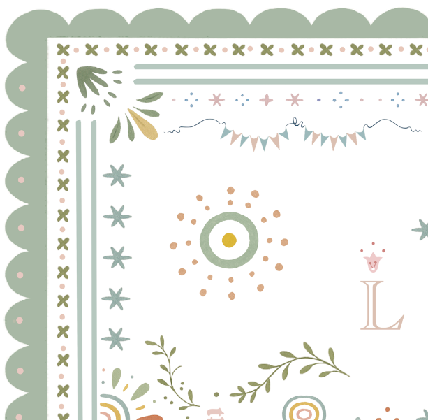 Tapetinho Estampa Tini Tiny - Família Pierrot