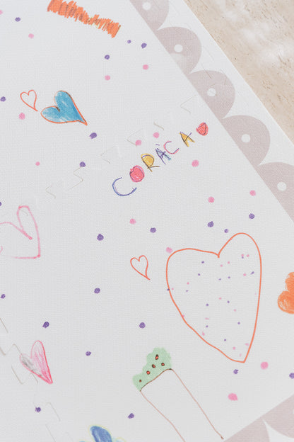 Tapetinho Doodles Collab guardei.co - Tapete Infantil de EVA Premium