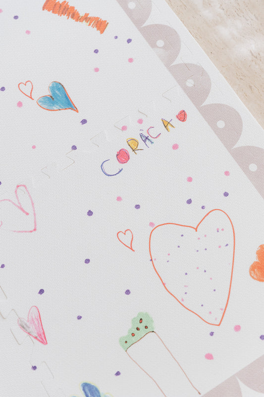 Tapetinho Doodles Collab guardei.co - Tapete Infantil de EVA Premium