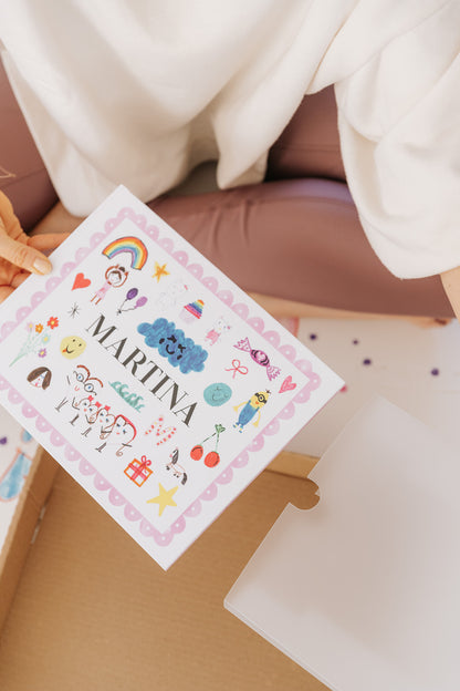 Tapetinho Doodles Collab guardei.co - Tapete Infantil de EVA Premium