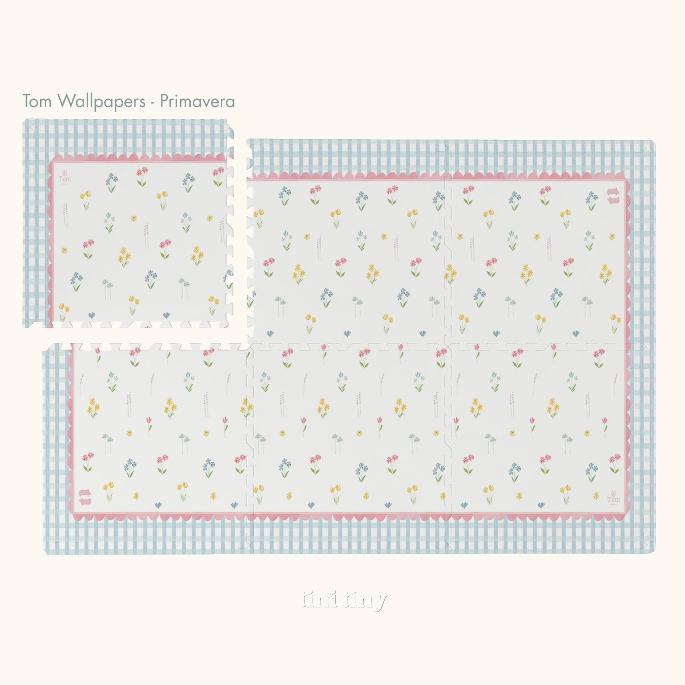 Tapetinho modular Tini Tiny — disponível em 5 tamanhos, montagem flexível