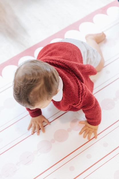 Tapetinho Collab Coolect - Pink Bubbles Stripes