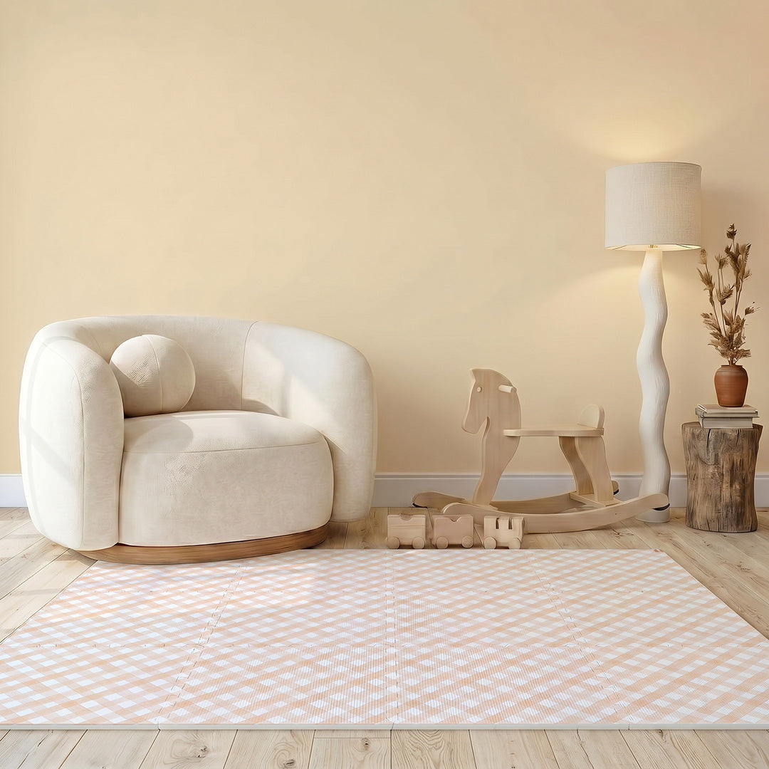 Tapetinho Diagonal Vichy - Tapete Infantil de EVA Premium
