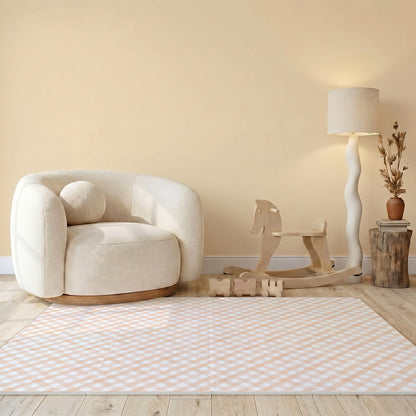 Tapetinho Diagonal Vichy - Tapete Infantil de EVA Premium