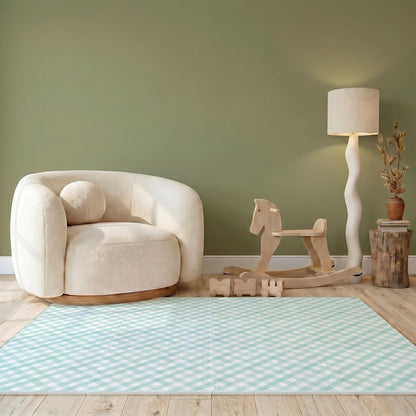 Tapetinho Diagonal Vichy - Tapete Infantil de EVA Premium