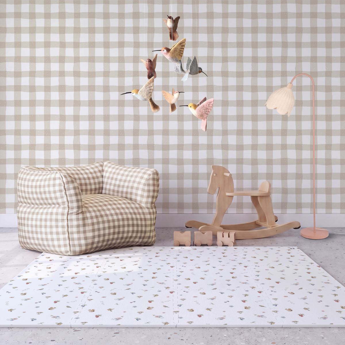 Tapete infantil Pietra Tini Tiny no quarto de bebê — tapetinho de EVA premium