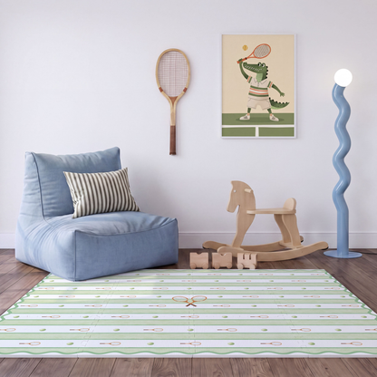 Tapetinho Tennis Vintage - Tapete Infantil de EVA Premium