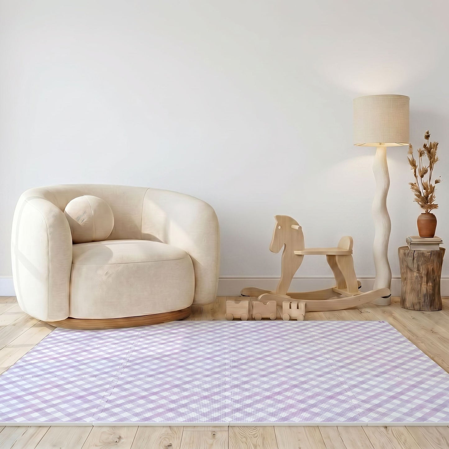Tapetinho Diagonal Vichy - Tapete Infantil de EVA Premium