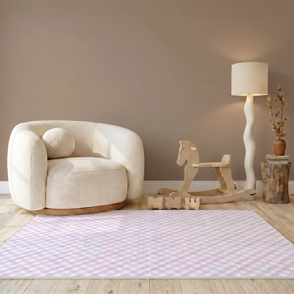 Tapetinho Diagonal Vichy - Tapete Infantil de EVA Premium