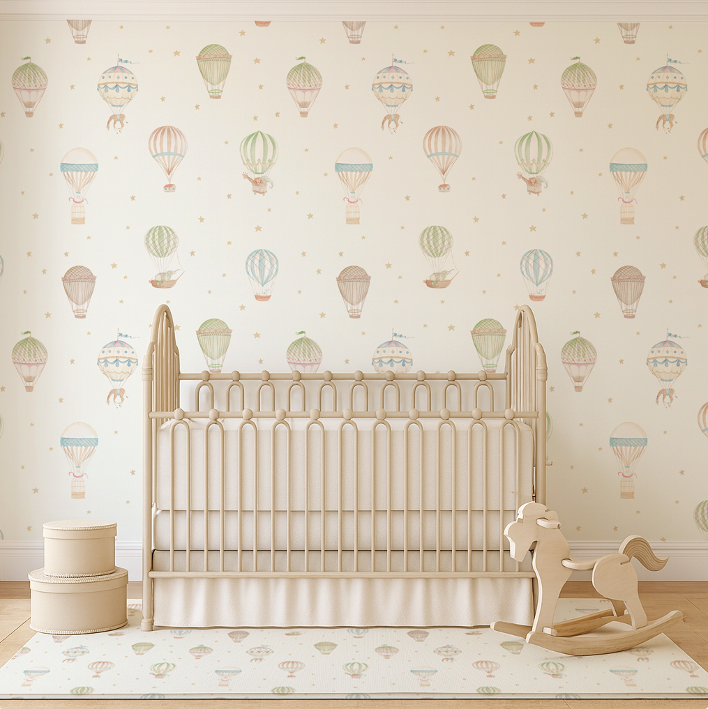 Tapete infantil Balloon Tini Tiny no quarto de bebê — tapetinho de EVA premium
