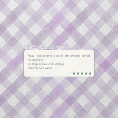 Depoimento de cliente sobre o tapetinho de EVA Criss Cross Tini Tiny — Ju Almeida