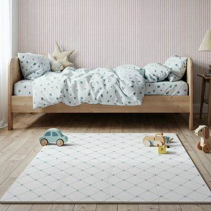 Tapete infantil Estrelas Navy Tini Tiny no quarto de bebê — tapetinho de EVA premium