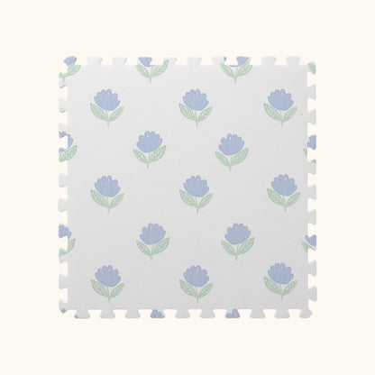 Tapetinho de EVA Flora Azul Tini Tiny — tapete infantil premium feito no Brasil