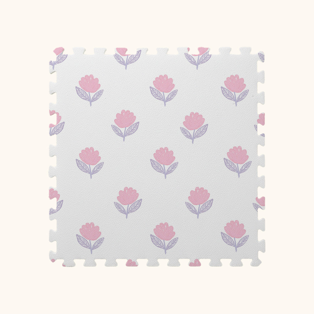 Tapetinho de EVA Flora Rosa Tini Tiny — tapete infantil premium feito no Brasil