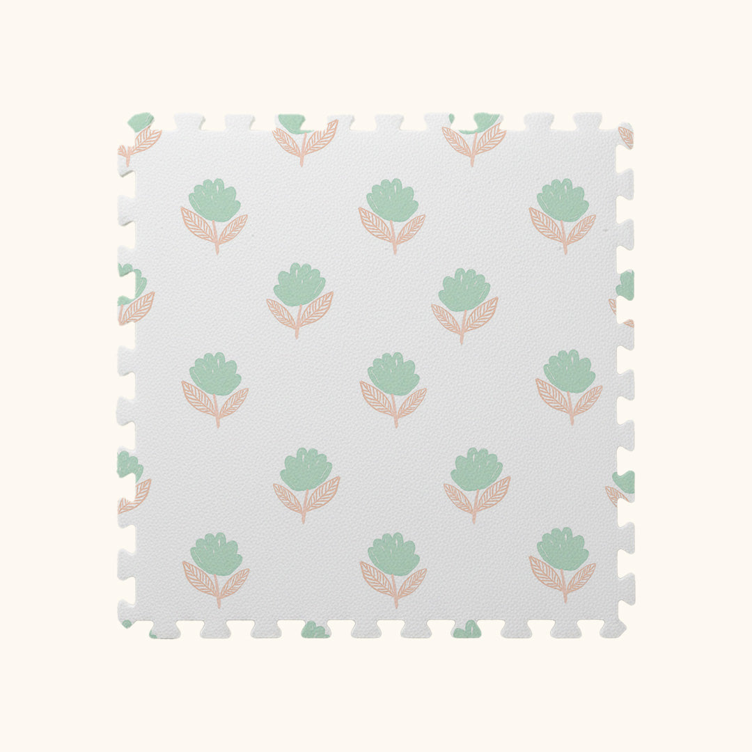 Tapetinho de EVA Flora Verde Tini Tiny — tapete infantil premium feito no Brasil