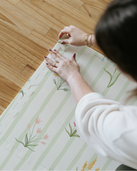 Tapetinho Collab Mariana Jabur - Green Stripes