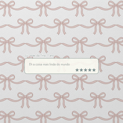 Depoimento de cliente sobre o tapetinho de EVA Tiny Bows Tini Tiny — Lu